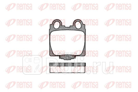 0743.04 - Колодки тормозные дисковые задние (REMSA) Toyota Verossa (2001-2004) для Toyota Verossa (2001-2004), REMSA, 0743.04