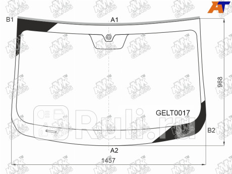 GELT0017 - Лобовое стекло (KMK) Geely Coolray SX11 (2018-2021) для Geely Coolray SX11 (2018-2021), KMK, GELT0017