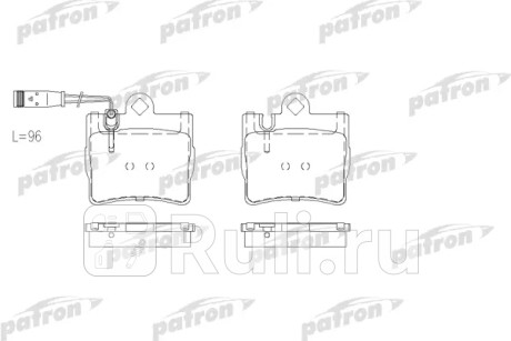 Колодки тормозные дисковые задн mercedes-benz: s-class 98-05, s-class купе 99-06 PATRON PBP1427  для прочие, PATRON, PBP1427