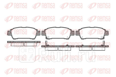 0820.02 - Колодки тормозные дисковые задние (REMSA) Toyota Ipsum (2001-2009) для Toyota Ipsum (2001-2009), REMSA, 0820.02