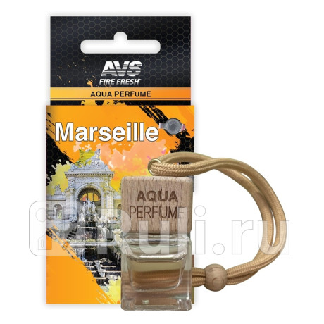 Ароматизатор подвесной (fahrenheit/фаренгейт) жидкий "avs" aqua perfume (aqp-04, france/marselle) AVS A40479S для Автотовары, AVS, A40479S