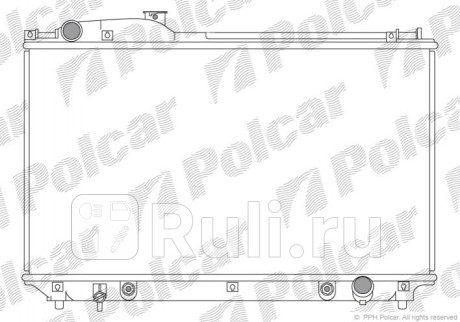 804208-1 - Радиатор охлаждения (Polcar) Lexus LS 430 (2000-2006) для Lexus LS 430 (2000-2006), Polcar, 804208-1