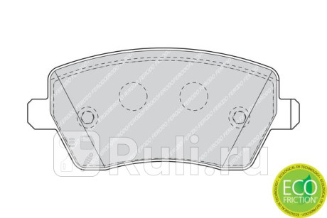 FDB1617 - Колодки тормозные дисковые передние (FERODO) Renault Duster рестайлинг (2015-2021) для Renault Duster (2015-2021) рестайлинг, FERODO, FDB1617