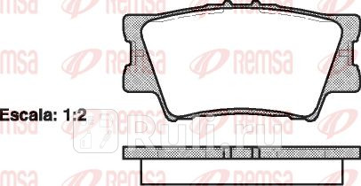 1231.00 - Колодки тормозные дисковые задние (REMSA) Lexus ES (2006-2012) для Lexus ES (2006-2012), REMSA, 1231.00