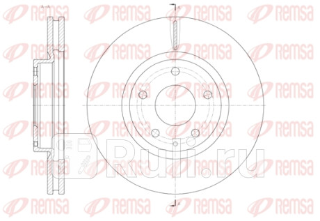 61520.10 - Диск тормозной передний (REMSA) Mazda CX-5 (2011-2017) для Mazda CX-5 (2011-2017), REMSA, 61520.10