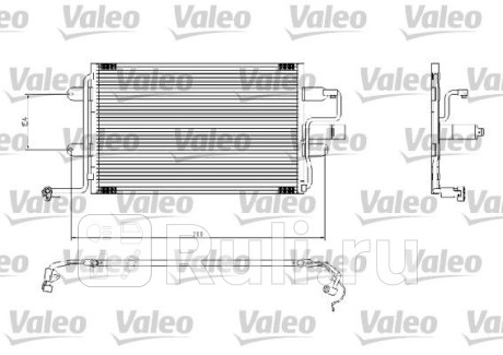 817244 - Радиатор кондиционера (VALEO) Seat Leon (1999-2006) для Seat Leon (1999-2006), VALEO, 817244
