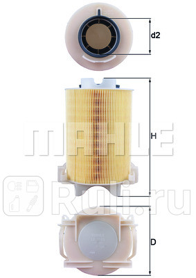 LX1566 - Фильтр воздушный (KNECHT) Skoda Octavia A7 (2013-2020) для Skoda Octavia A7 (2013-2020), KNECHT, LX1566