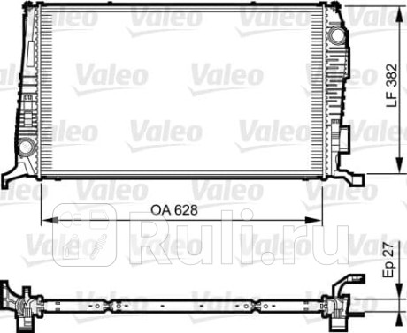 735279 - Радиатор охлаждения (VALEO) Renault Duster рестайлинг (2015-2021) для Renault Duster (2015-2021) рестайлинг, VALEO, 735279