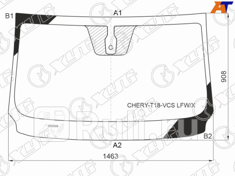 CHERY-T18-VCS LFW/X - Лобовое стекло (XYG) Chery Tiggo 8 (2018-2021) для Chery Tiggo 8 (2018-2021), XYG, CHERY-T18-VCS LFW/X