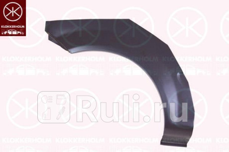 3127592 - Ремонтная арка крыла правая задняя (KLOKKERHOLM) Hyundai Getz (2005-2011) для Hyundai Getz (2005-2011) рестайлинг, KLOKKERHOLM, 3127592