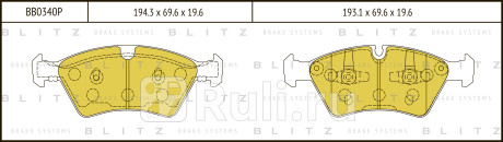 Колодки тормозные дисковые передние mercedes w164 w251 05- BLITZ BB0340P  для прочие, BLITZ, BB0340P